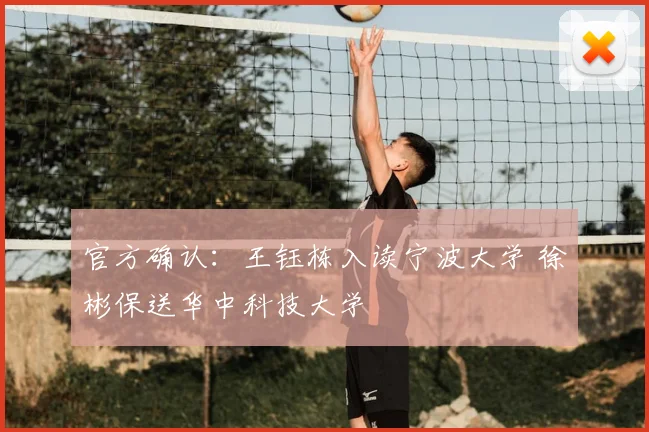 官方确认：王钰栋入读宁波大学 徐彬保送华中科技大学