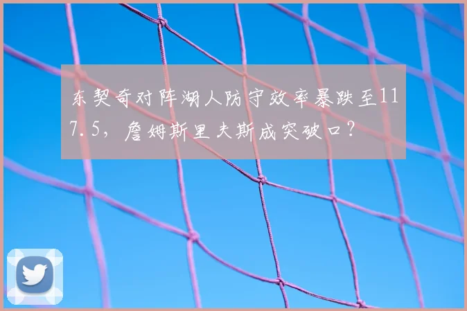 东契奇对阵湖人防守效率暴跌至117.5,詹姆斯里夫斯成突破口?